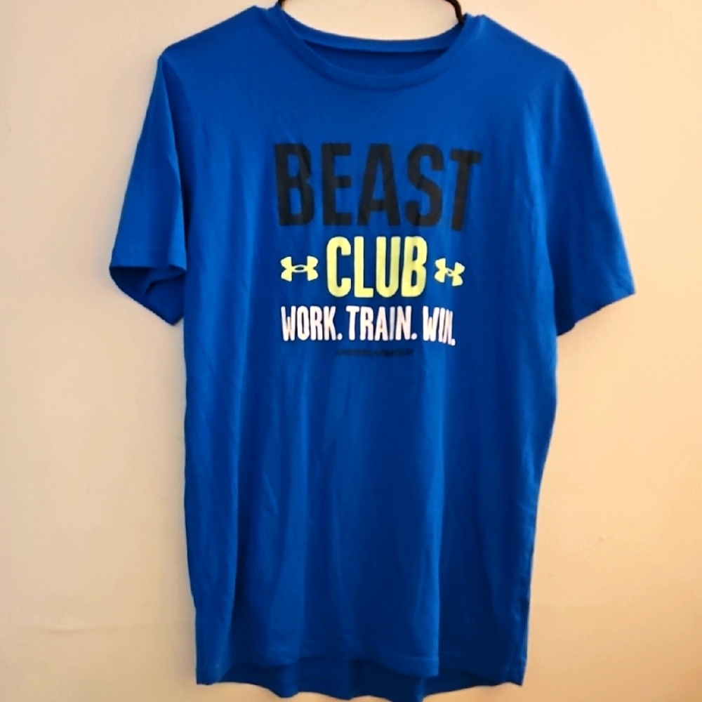 YXL Under Armour Beast‎ Club Blue Tee